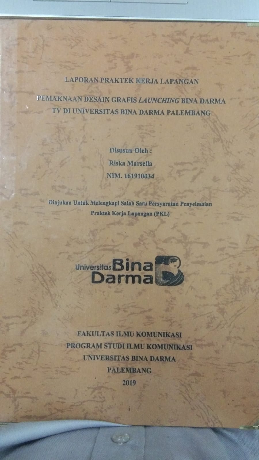 Cover PEMAKNAAN DESAIN GRAFIS LAUNCHING BINA DARMA TV DI UNIVERSITAS BINA DARMA PALEMBANG / RISKA MARSELLA