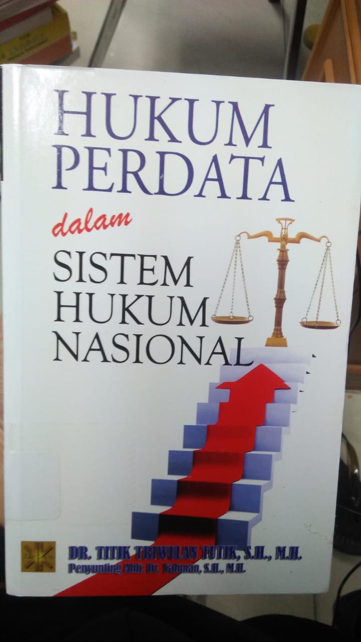 Cover HUKUM PERDATA DALAM SISTEM HUKUM NASIONAL / Titik Triwulan Tutik