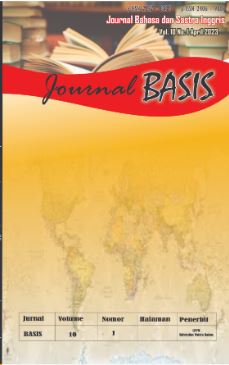 Cover JurnaL BASIS :  Bahasa dan Sastra Inggris / LPPM Universitas Putera