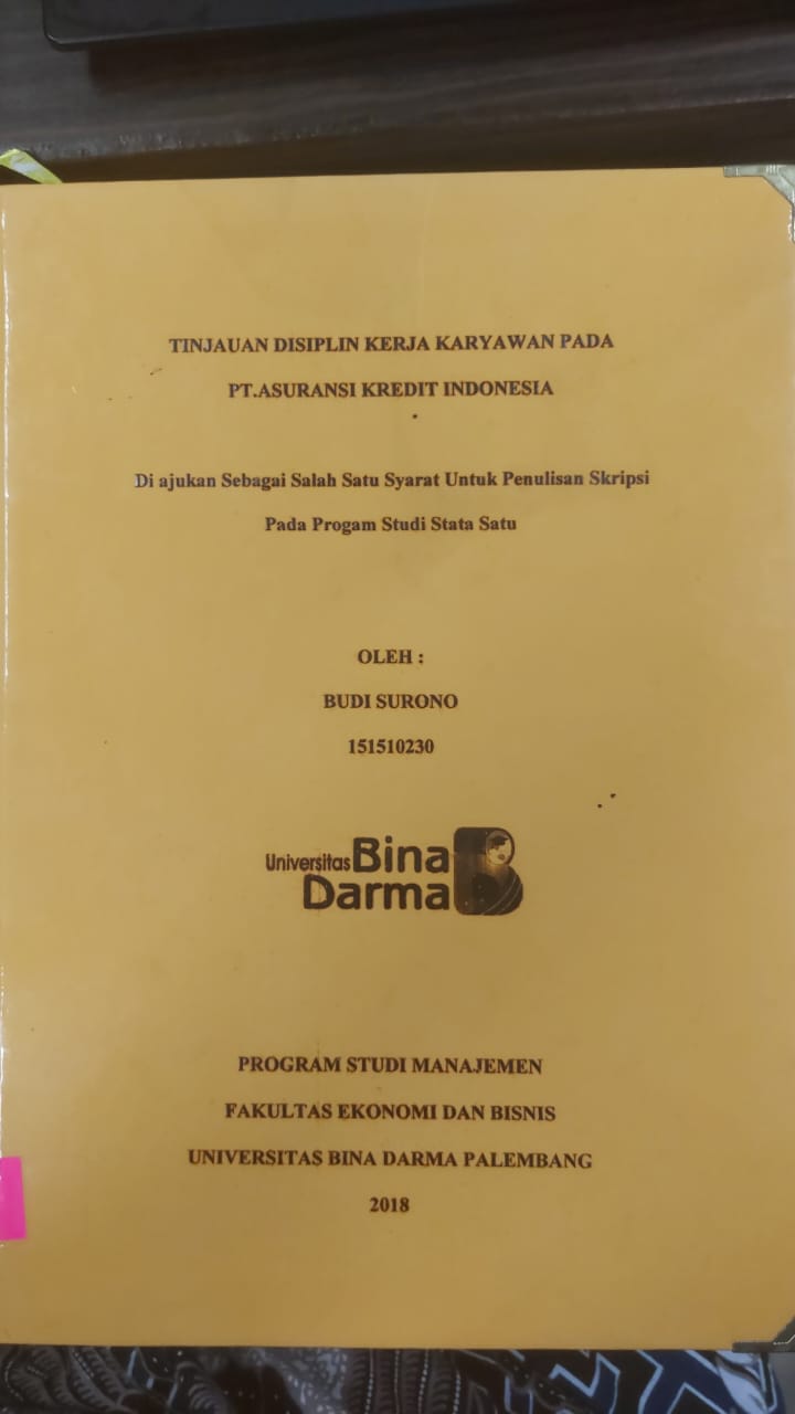 Cover DI AJUKAN SEBAGAI SALAH SATU SYARAT UNTUK PENULISAN SKRIPSI PADA PROGRAM STUDI STATA SATU / BUDI SURONO