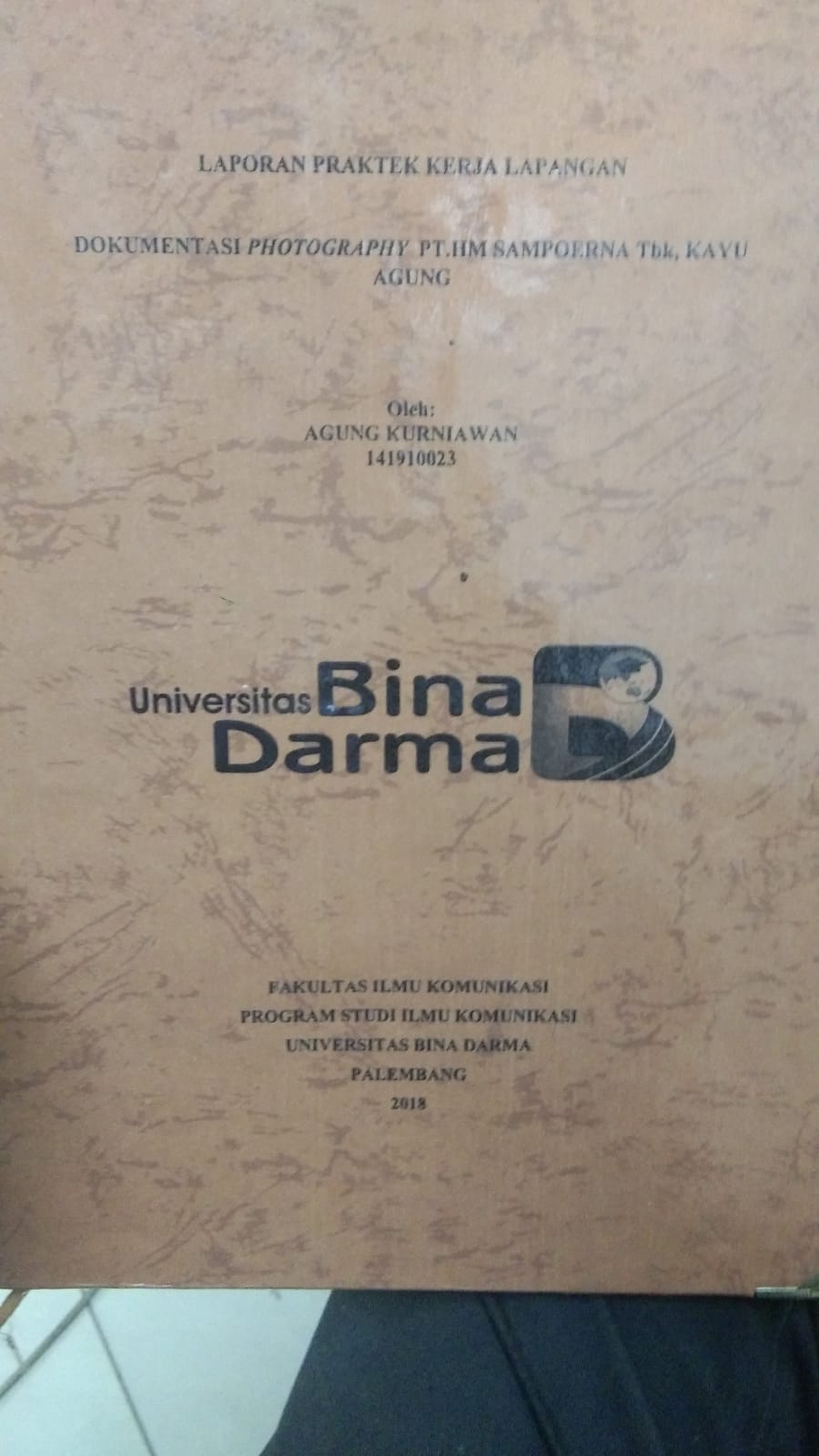 Cover DOKUMENTASI PHOTOGRAPHY PT.HM SAMPOERNA TBK, KAYU AGUNG / AGUNG KURNIAWAN