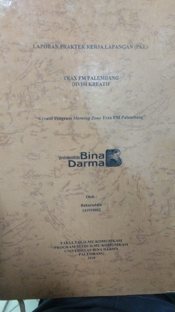 Cover TRAX FM PALEMBANG DIVISI KREATIF / BAHARUDDIN