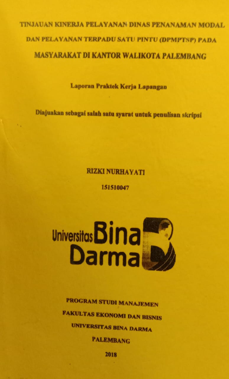 Cover EFEKTICITAS PENGELOLAAN KEUANGAN APBD PADA DINAS PENDIDIKAN PROVINSI SUMATERA SELATAN / RIZKY ADJIE SUBEKTI