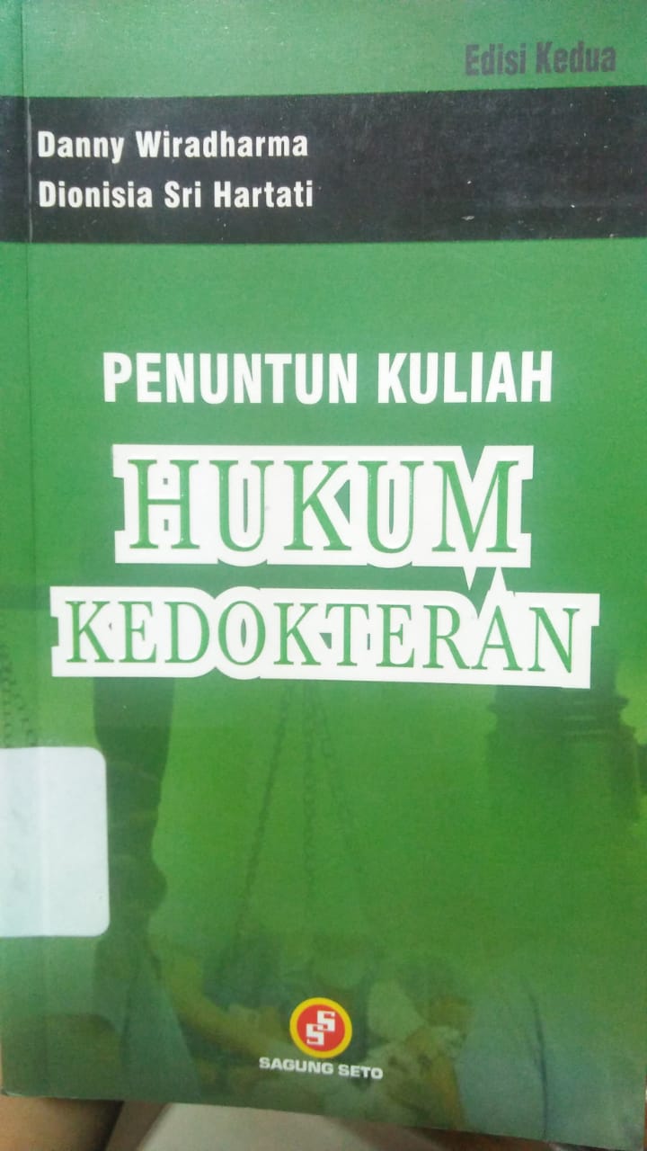 Cover PENUNTUN KULIAH HUKUM KEDOKTERAN / Danny Wiradharma