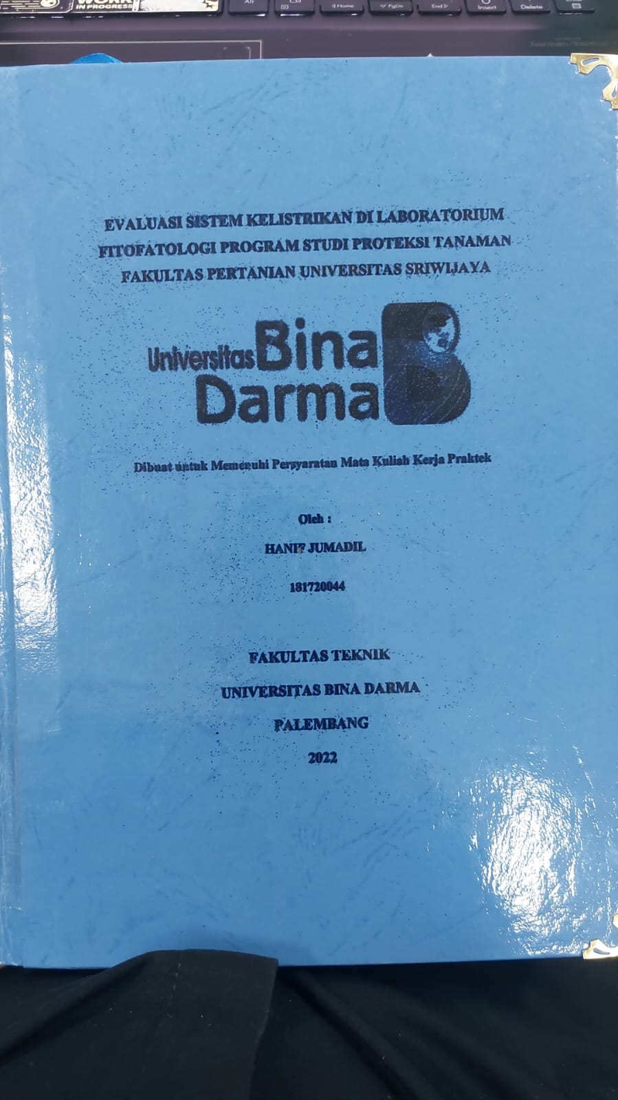 Cover EVALUASI SISTEM KELISTRIKAN DI LABORATORIUM FITOPATOLOGI PROGRAM STUDI PROTEKSI TANAMAN FAKULTAS PERTANIAN UNIVERSITAS SRIWIJAYA / HANIF JUMADIL