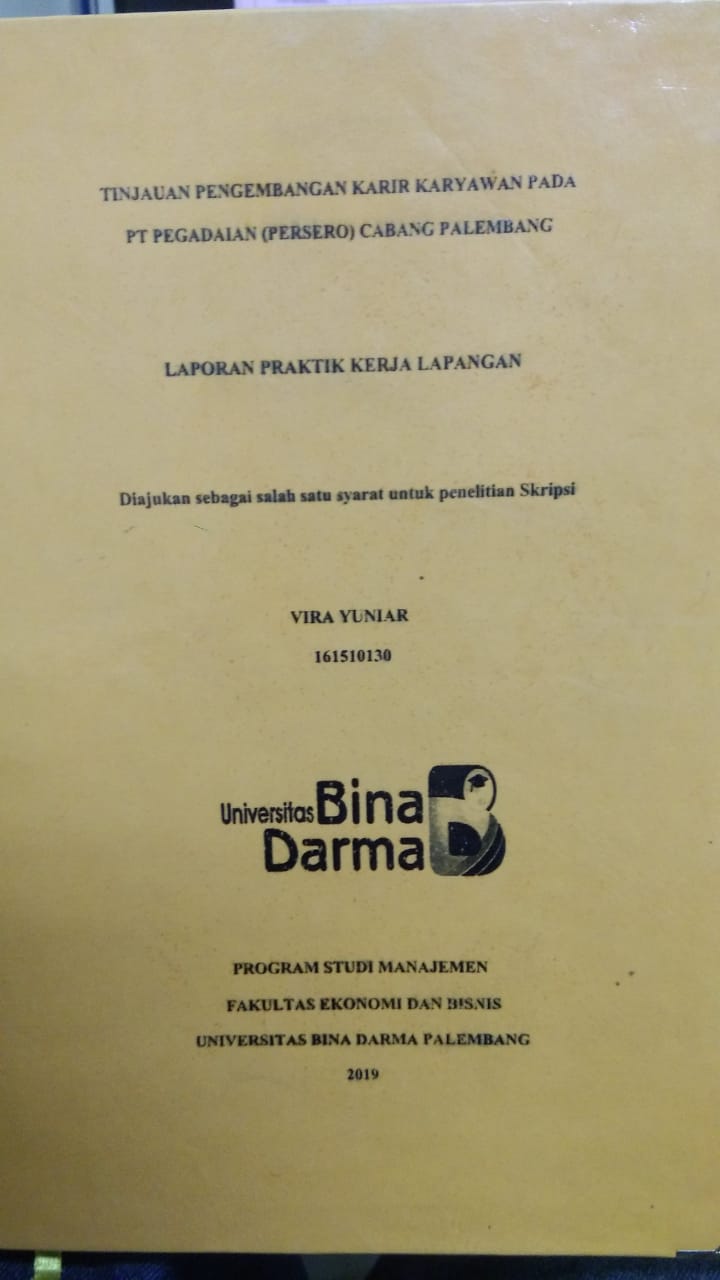 Cover TINJAUAN PENGEMBANGAN KARIR KARYAWAN PADA PT PEGADAIAN (PERSERO) CABANG PALEMBANG / VIRA YUNIAR
