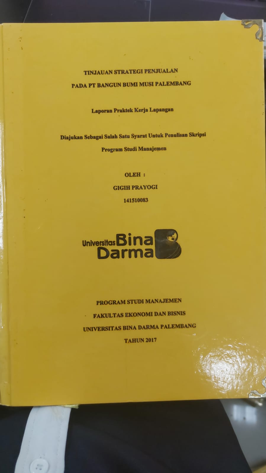 Cover TINJAUAN STRATEGI PENJUALAN PADA PT BANGUN BUMI MUSI PALEMBANG / GIGIH PRAYOGI