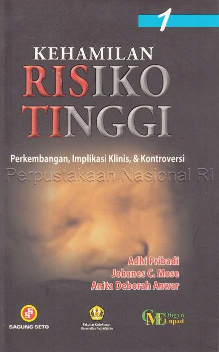 Cover KEHAMILAN RISIKO TINGGI :  Perkembangan, Implikasi Klinis, & Kontroversi / Adhi Pribadi, Johanes C. Mose, & Anita Deborah Anwar