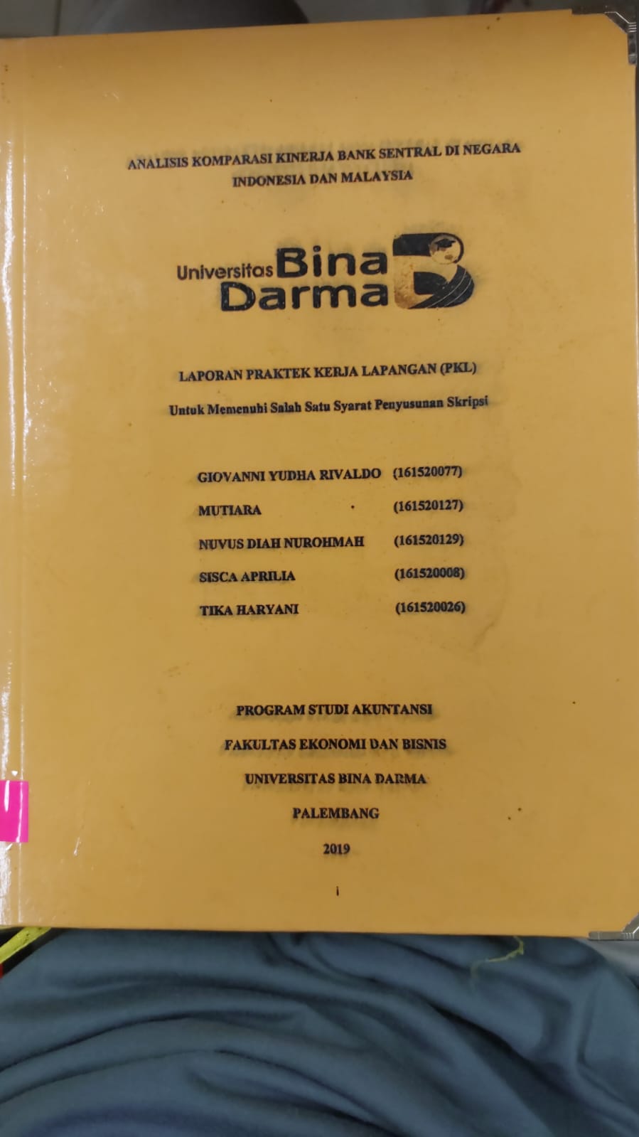 Cover ANALISIS KOMPARASI KINERJA BANK SENTRAL DI NEGARA INDONESIA DAN MALAYSIA / GIOVANNI YUDHA RIVALDO DKK