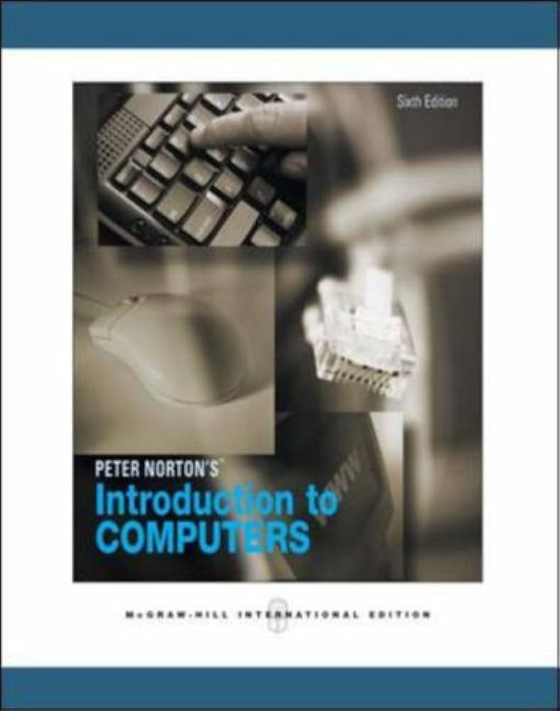 Cover INTRODUCTION TO COMPUTERS / Peter Norton's