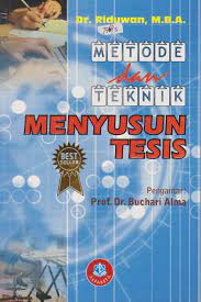 Cover METODE DAN TEKNIK MENYUSUN TESIS / Riduwan