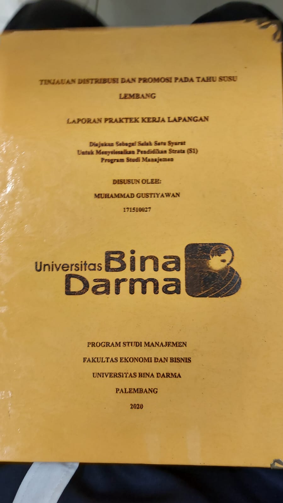 Cover TINJAUAN DISTRIBUSI DAN PROMOSI PADA TAHU SUSU LEMBANG / MUHAMMAD GUSTIYAWAN