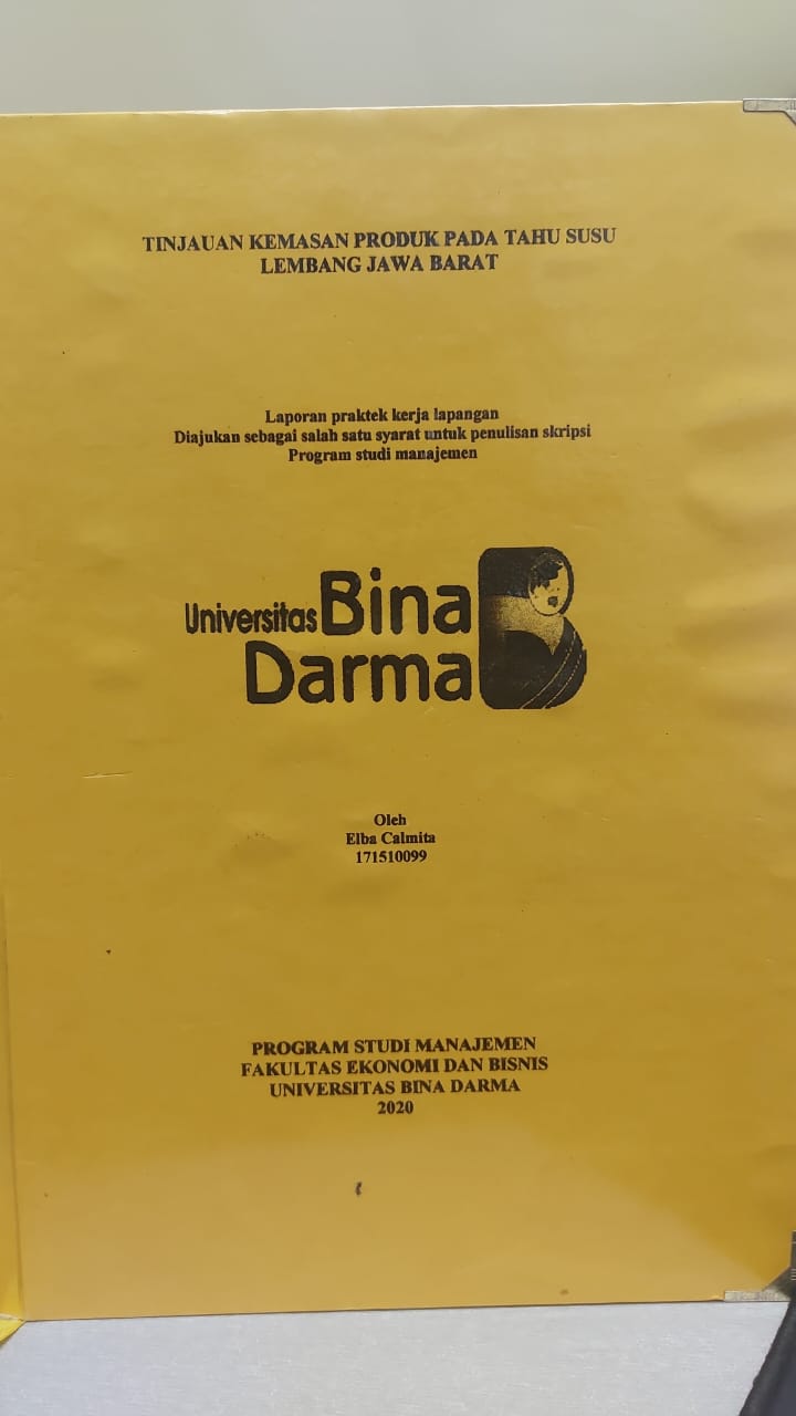 Cover ANALISIS KUALITAS PELAYANAN PADA RUMAH PRODUKSI TAHU SUSU LEMBANG / SERLI OKTAPIANI