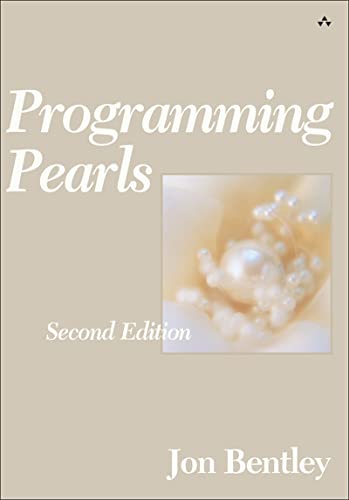 Cover PROGRAMMING PEARLS / Jon Bentley
