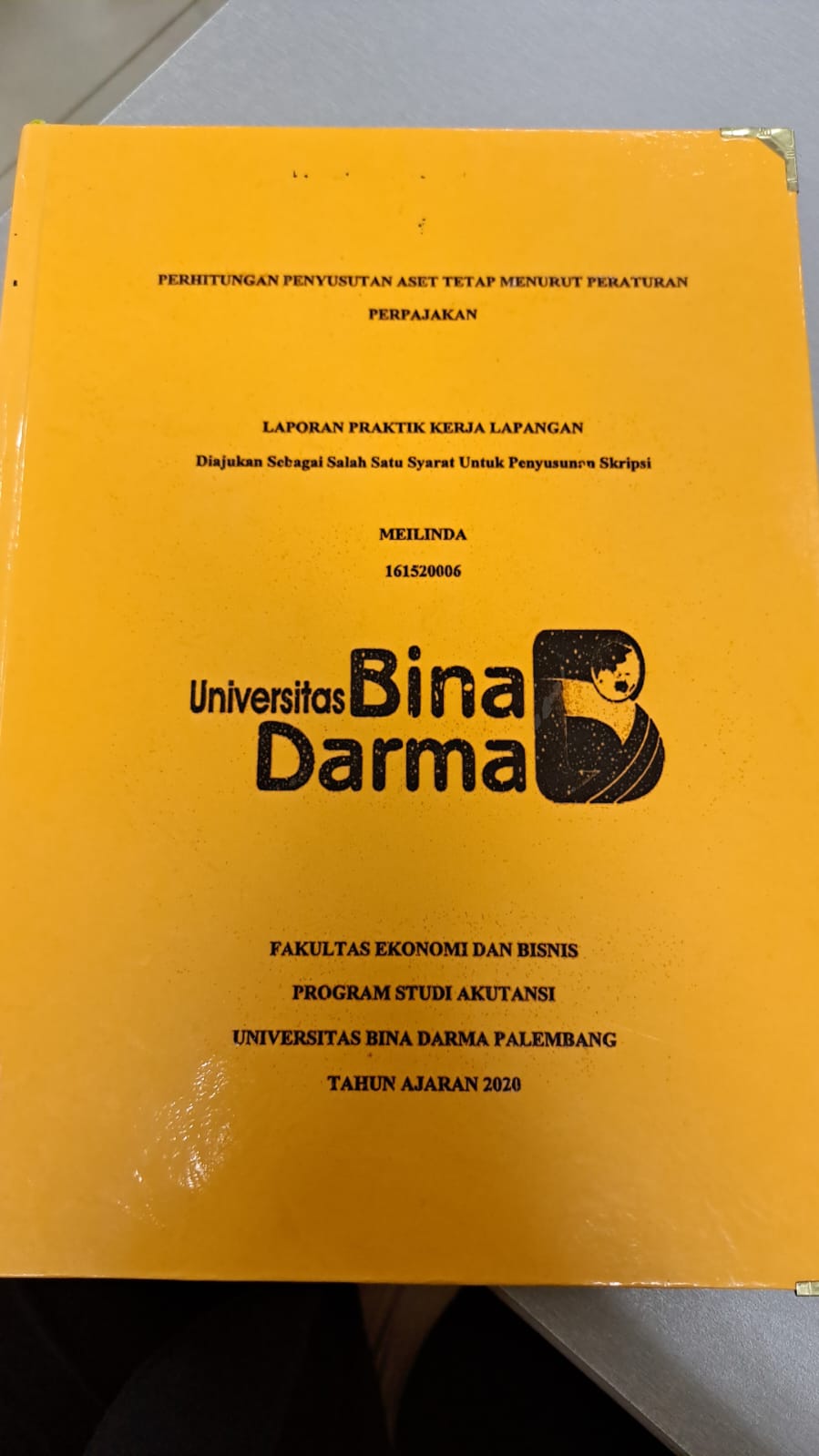 Cover PERHITUNGAN PENYUSUTAN ASET TETAP MENURUT PERATURAN PERPAJAKAN / MEILINDA