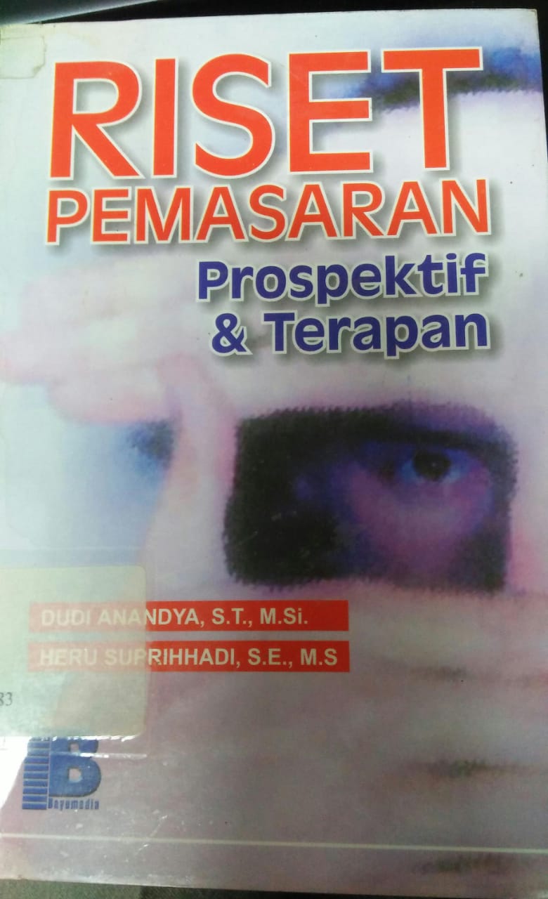 Cover RISET PEMASARAN PROSPEKTIF & TERAPAN / Dudi Anandya