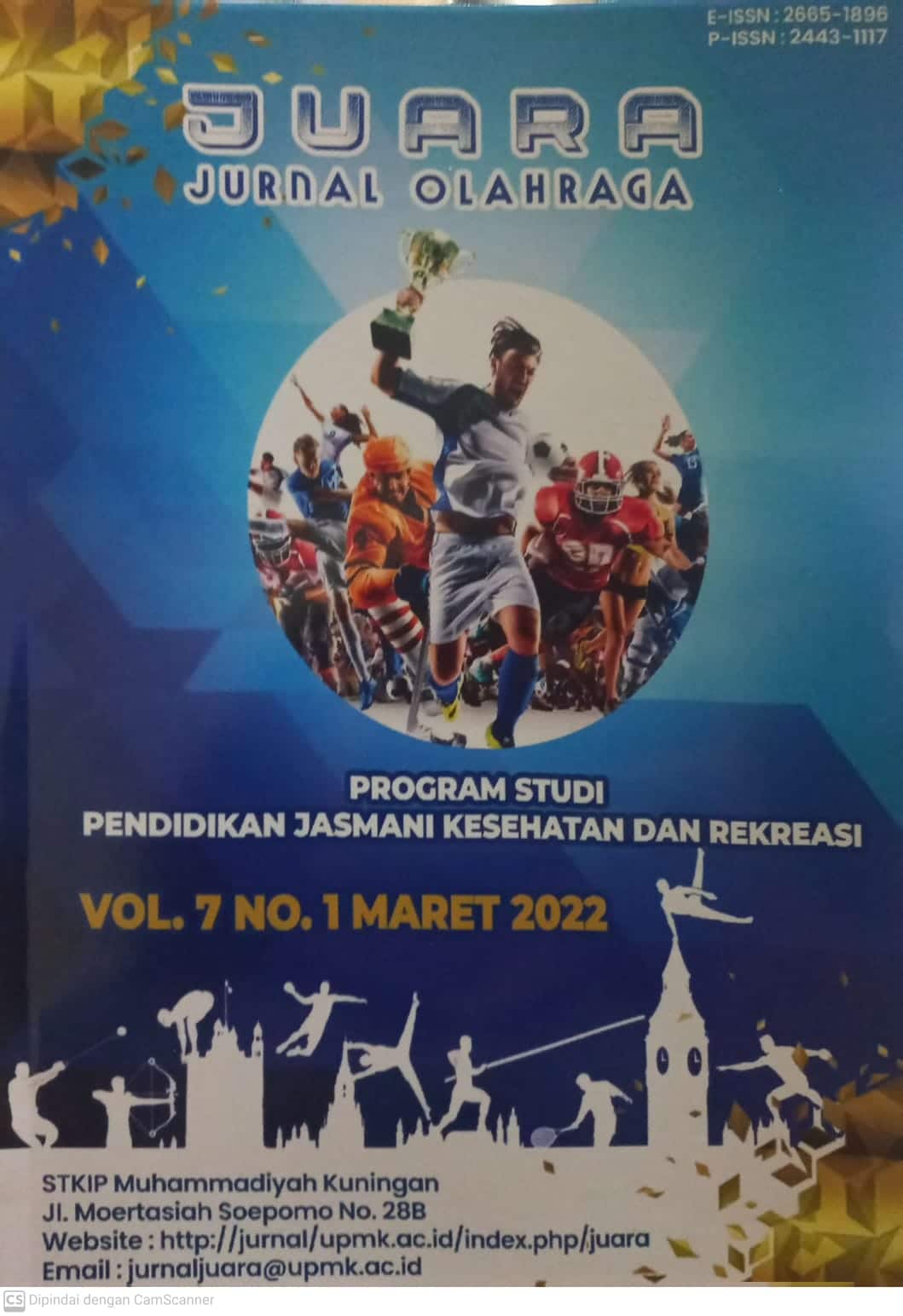 Cover Juara. :  Jurnal Olahraga. / Alif Khoirul Hidayat.