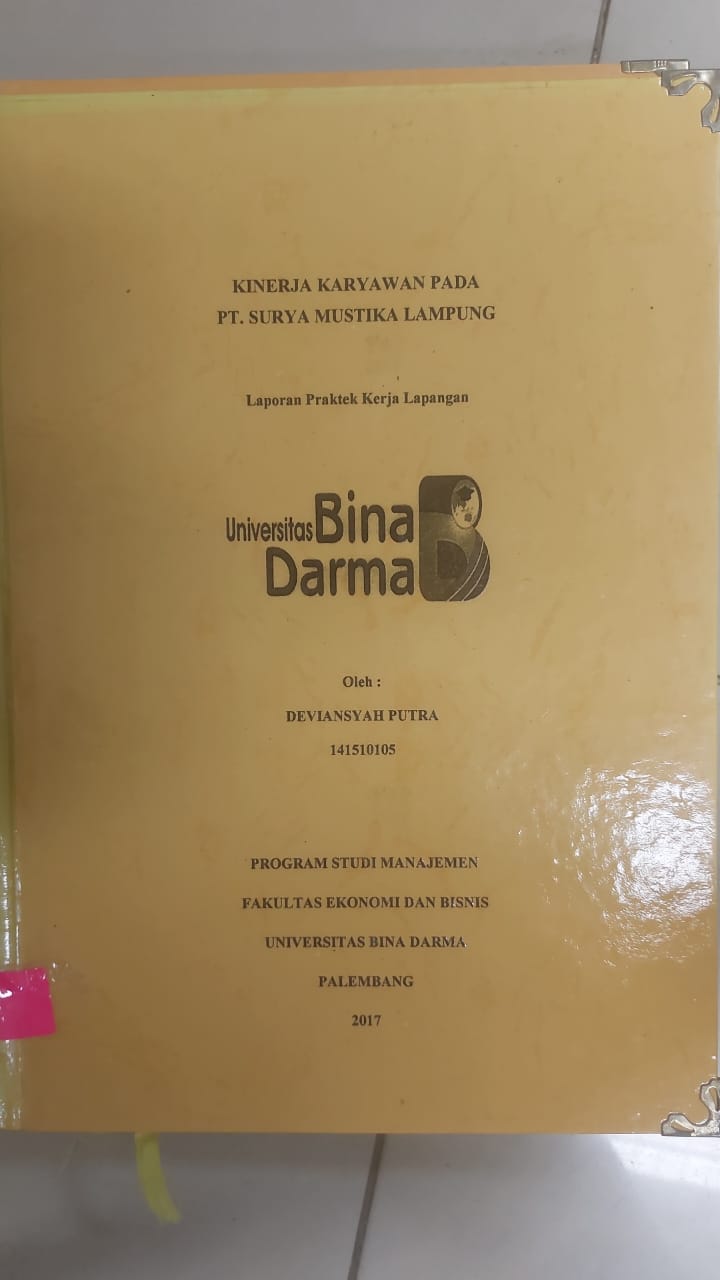 Cover TINJAUAN KEUANGAN DENGAN RASIO LIKUIDITAS PADA KANTOR KECAMATAN KALIDONI PALEMBANG / RINA AULIA