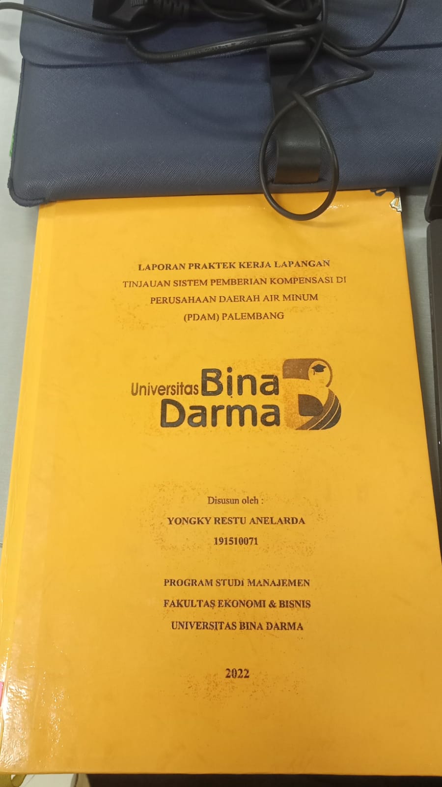 Cover TINJAUAN SISTEM PEMBERIAN KOMPENSASI DI PERUSAHAAN DAERAH AIR MINUM (PDAM) PALEMBANG