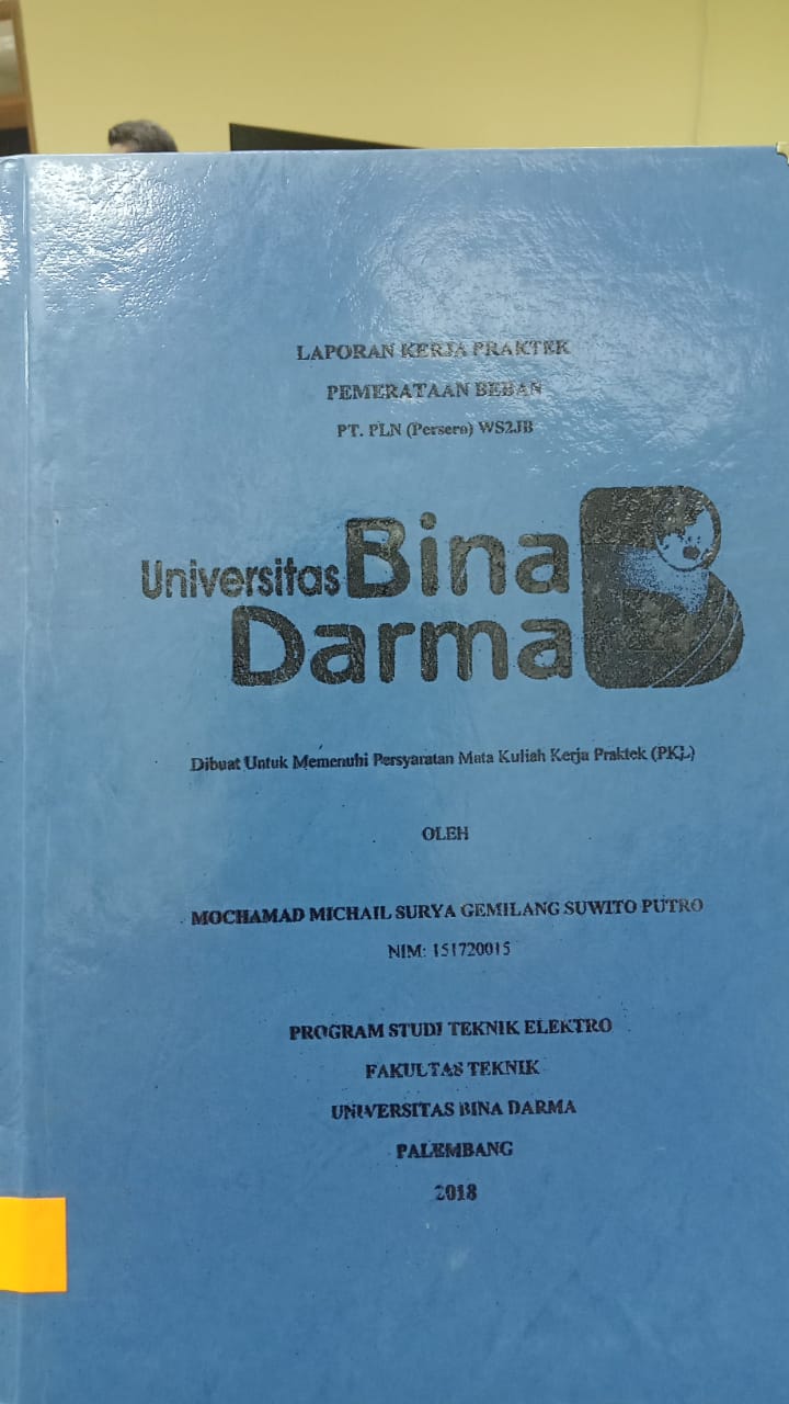 Cover PEMERATAAN BEBAN PT.PLN (PERSRO) WS2JB / MOCHAMAD MICHAIL SURYA GEMILANG SUWITO PUTRO