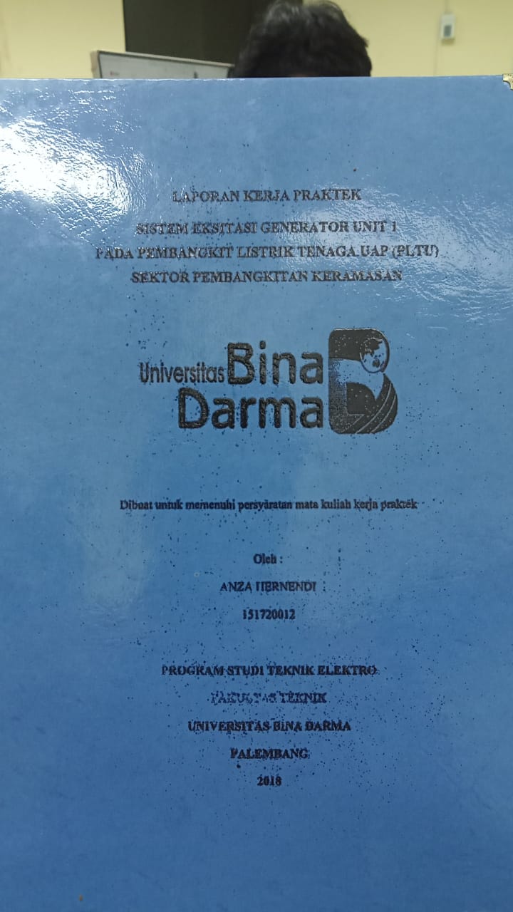 Cover SISTEM EKSITASI GENERATOR UNIT 1 PADA PEMBANGKIT LISTRIK TENAGA UAP (PLTU) SEKTOR PEMBANGKITAN KERAMASAN / ARZA HERNENDI