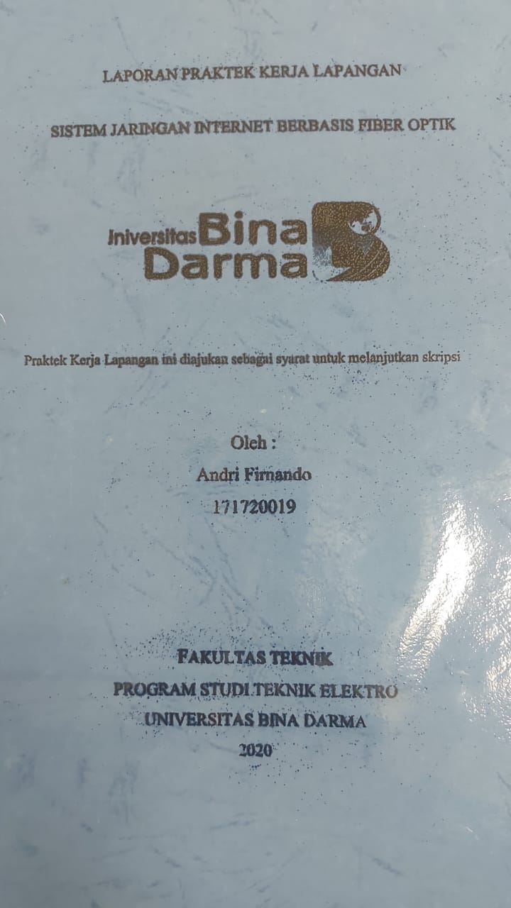 Cover SISTEM JARINGAN INTERNET BERBASIS FIBER OPTIK / ANDRI FIRNANDO