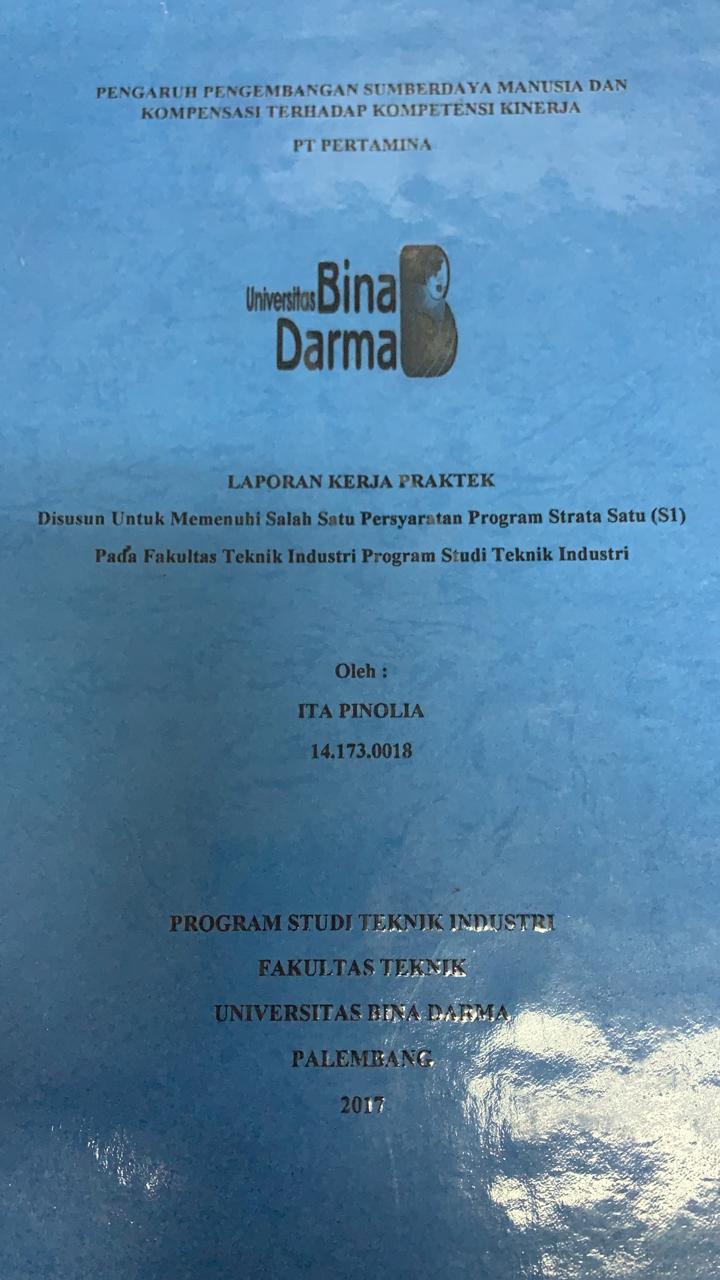 Cover PENGARUH PENGEMBANGAN SUMBER DAYA MANUSIA DAN KOMPENSASI TERHAAP KOMPENSASI KINERJA PT PERTAMINA / ITA PINOLIA