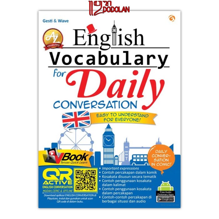 Cover English Vocabulary For Daily Conversation / Gesti & Wave