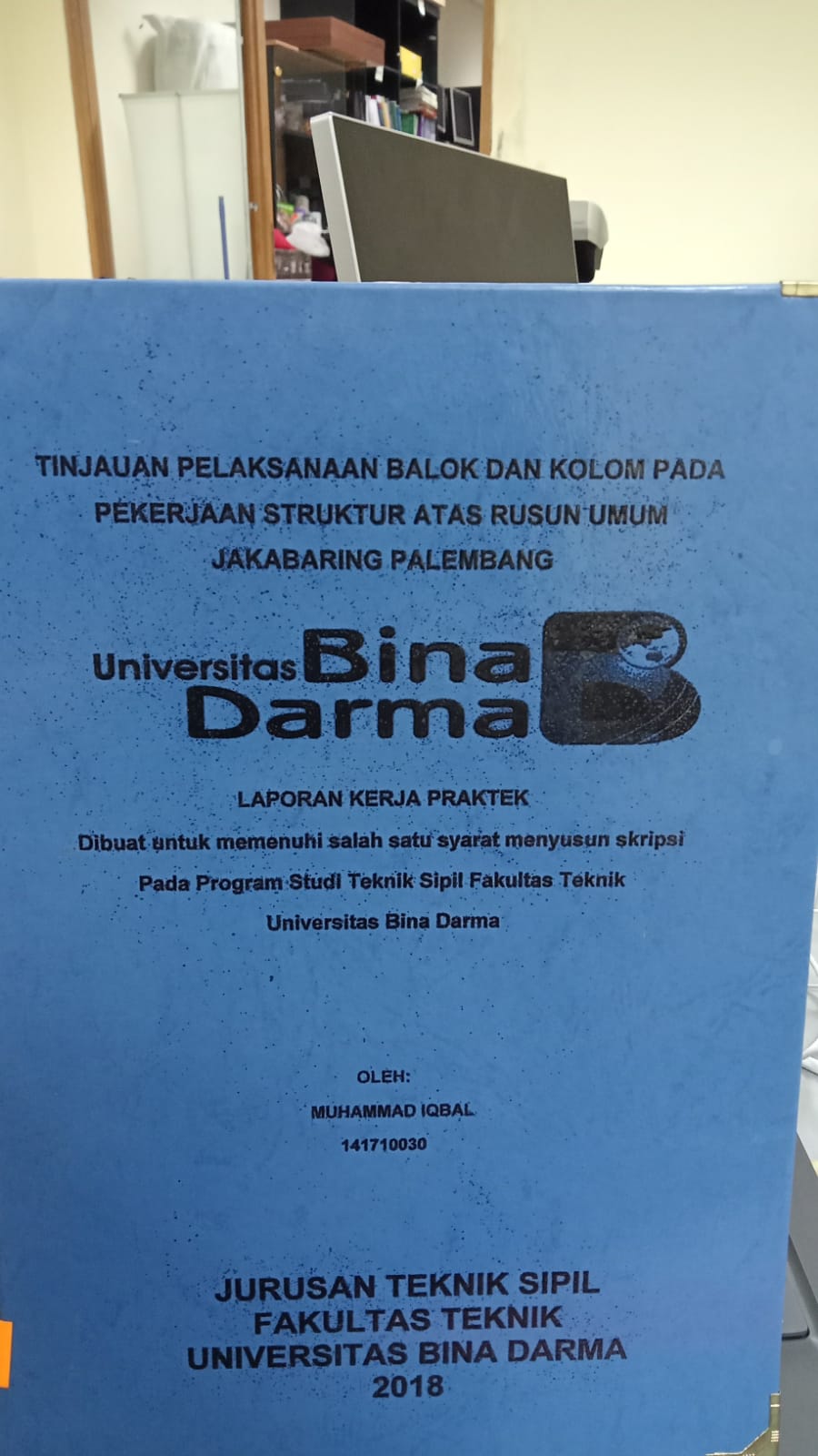 Cover TINJAUAN PELAKSANAAN BALOK DAN KOLOM PADA PEKERJAAN STUKTUR ATAS RUSUN UMUN JAKABARING PALEMBANG / MUHAMMAD IQBAL