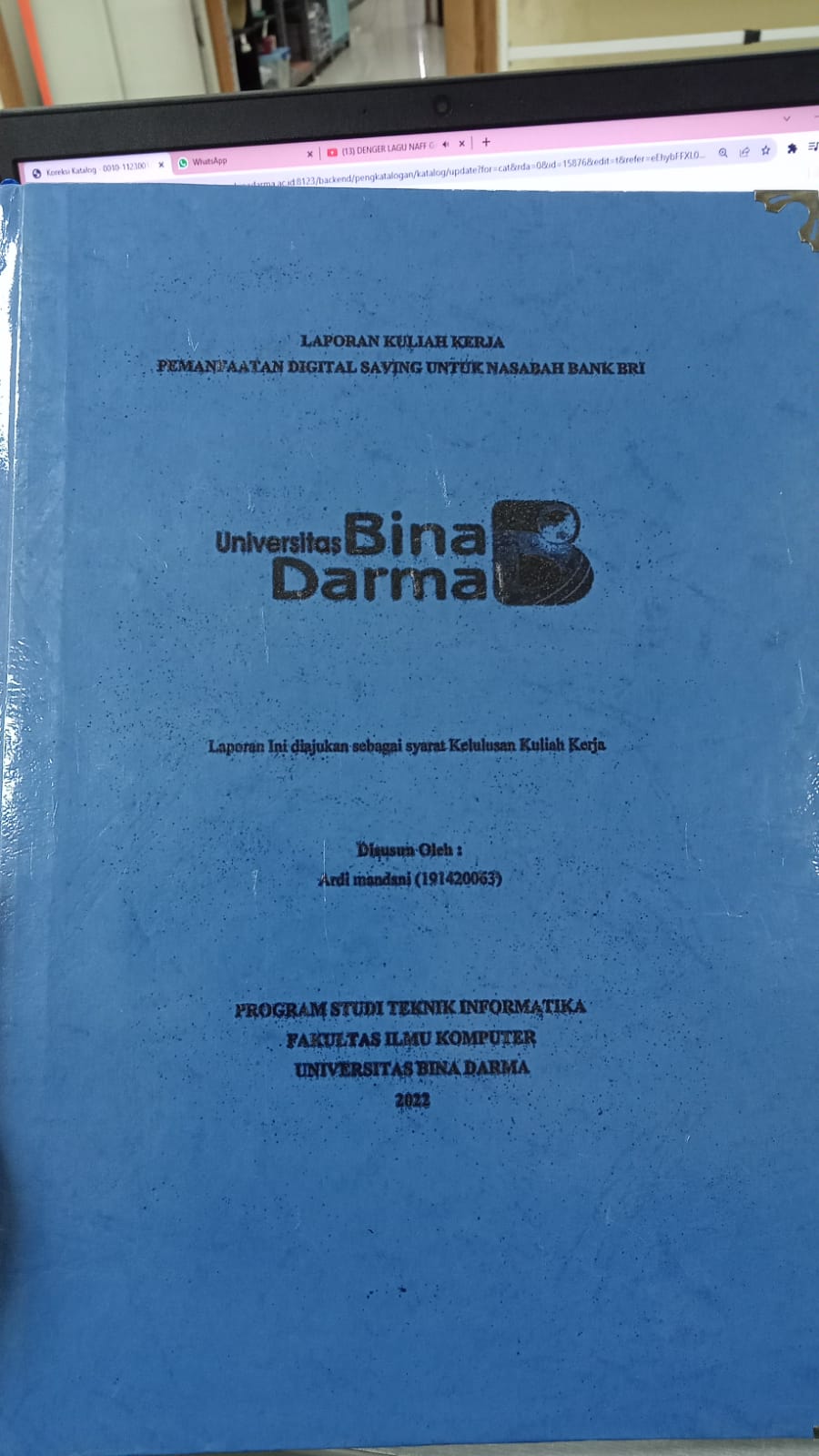 Cover PEMANFATAN DIGITAL SAVING UNTUK NASABAH BANK BRI / ARDI MANDANI