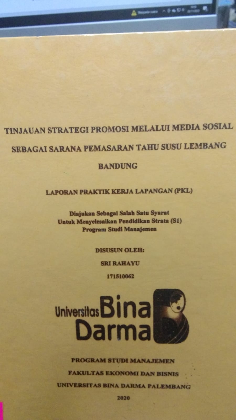 Cover TINJAUAN STRATEGI PROMOSI MELALUI MEDIA SOSIAL SEBAGAI SARANA PEMASARAN TAHU SUSU LEMBANG BANDUNG / SRI RAHAYU