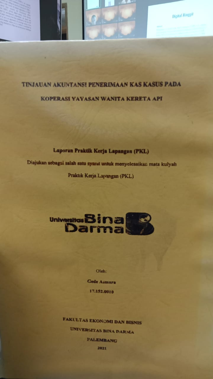 Cover TINJAUAN AKUNTANSI PENERIMAAN KAS KASUS PADA KOPERASI YAYASAN WANITA KERETA API / GEDE ASMARA