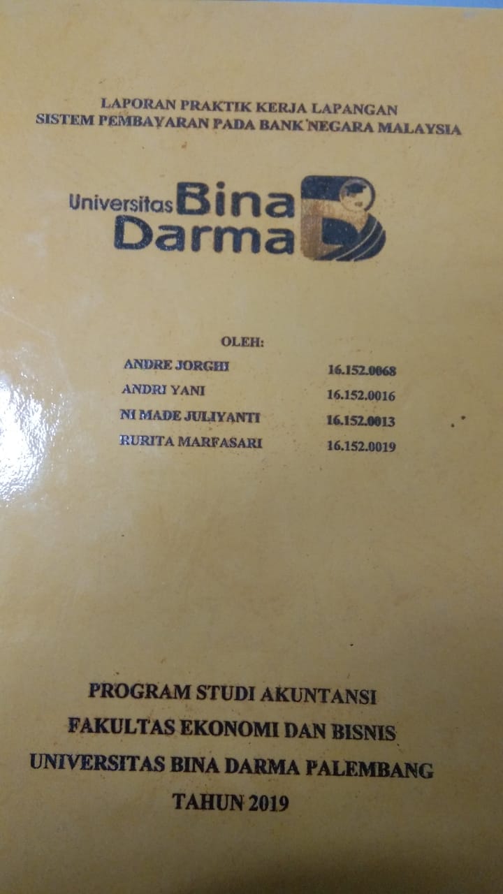 Cover SISTEM PEMBAYARAN PADA BANK NEGARA MALAYSIA / ANDRE JORGHI
