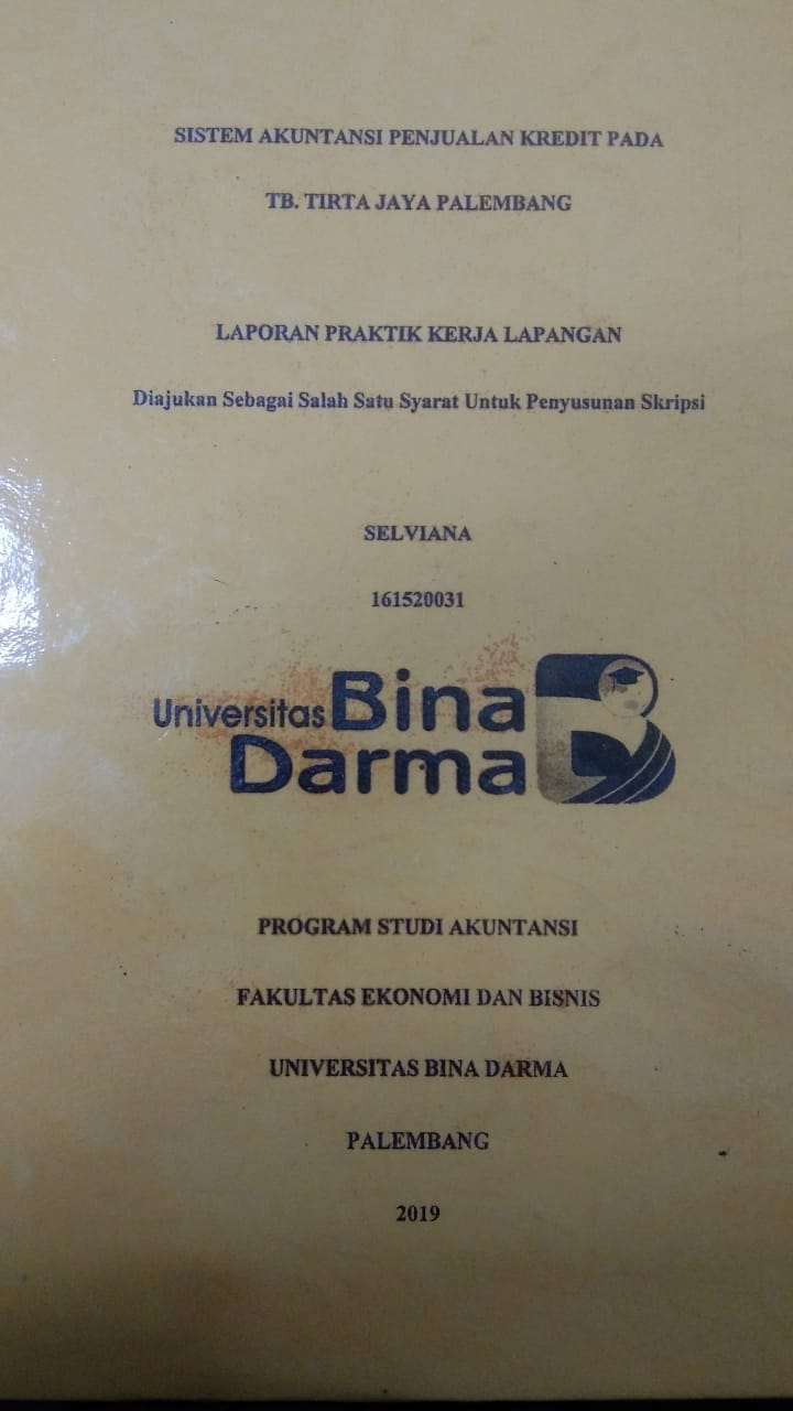 Cover SISTEM AKUNTANSI PENJUALAN KREDIT PADA TB. TIRTA JAYA PALEMBANG / SELVIANA