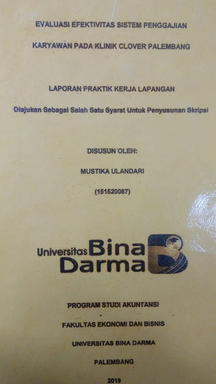 Cover EVALUASI EFEKTIVITAS SISTEM PENGGAJIAN KARYAWAN PADA KLINIK CLOVER PALEMBANG / MUSTIKA ULANDARI