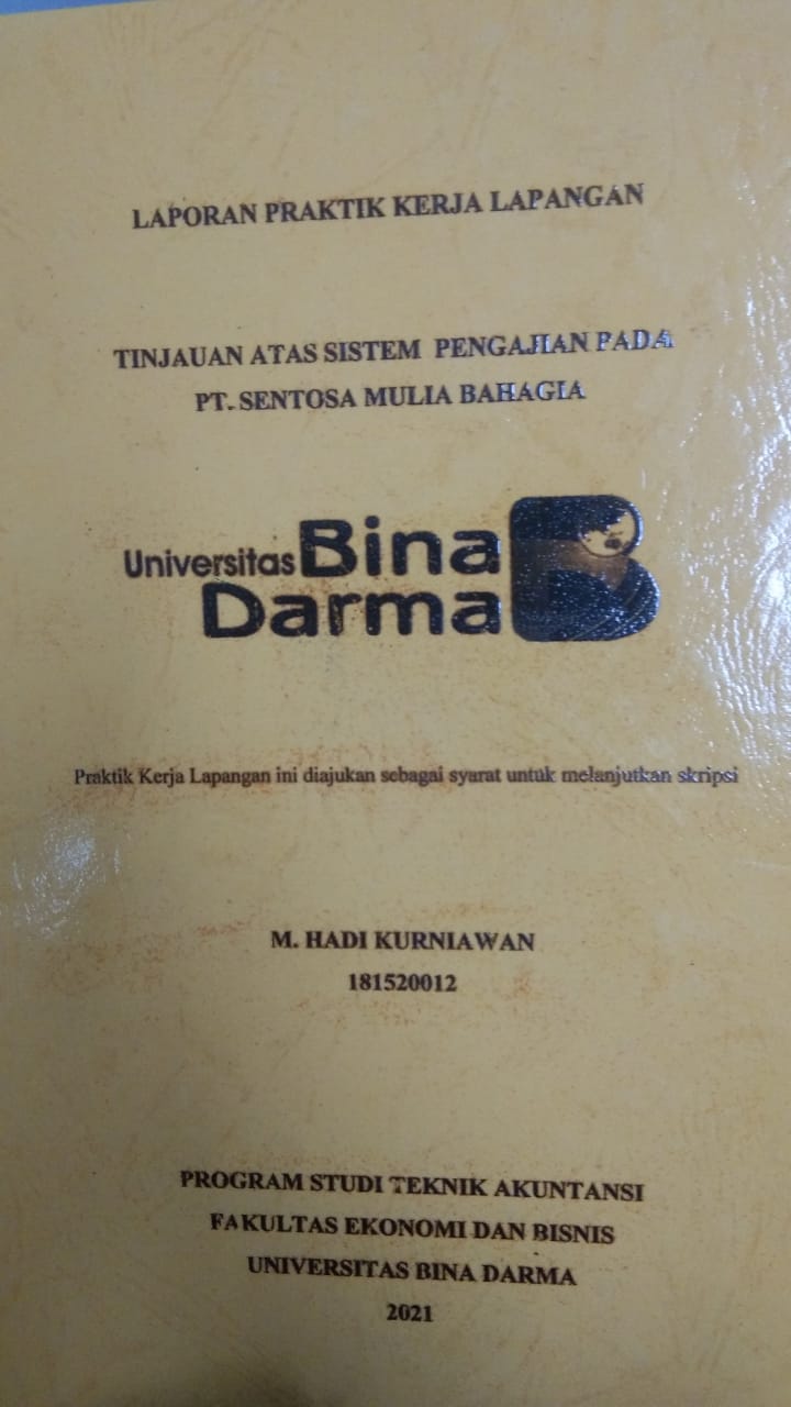 Cover TINJAUAN ATAS SISTEM PENGAJIAN PADA PT. SENTOSA MULIA BAHAGIA / M. HADI KURNIAWAN