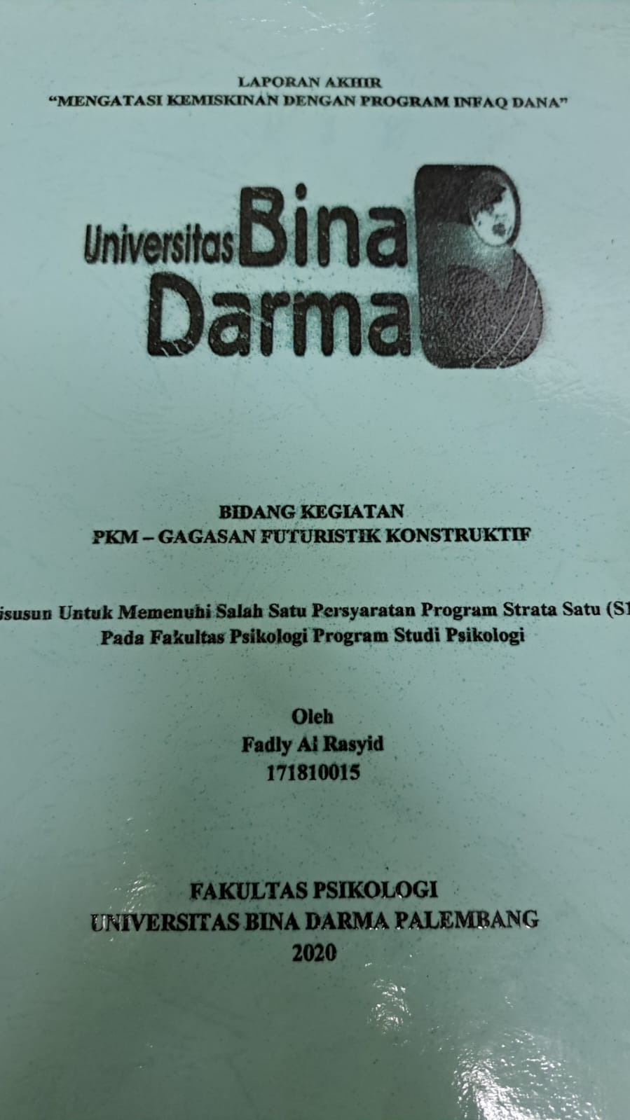 Cover MENGATASI KEMISKINAN DENGAN PROGRAM INFAQ DANA / FADLY AL RASYID