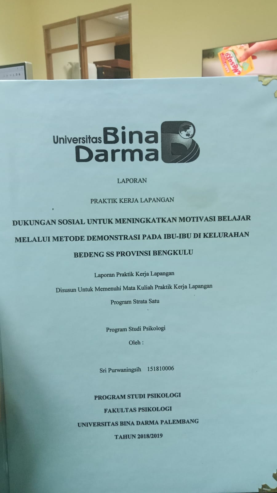 Cover DUKUNGAN SOSIAL UNTUK MENINGKATKAN MOTIVASI BELAJAR MELAUI METODE DEMONTRASI PADA IBU-IBU DI KELURAHAN BEDENG SS PROVINSI BENGKULU / SRI PURWANINGSIH