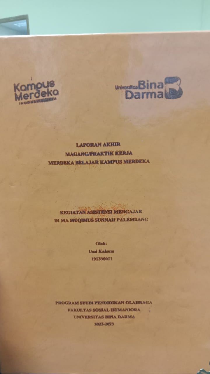 Cover KEGIATAN ASISTENSI MENGAJAR DI MA MUQIMUS SUNNAH PALEMBANG / UMIKALSUM