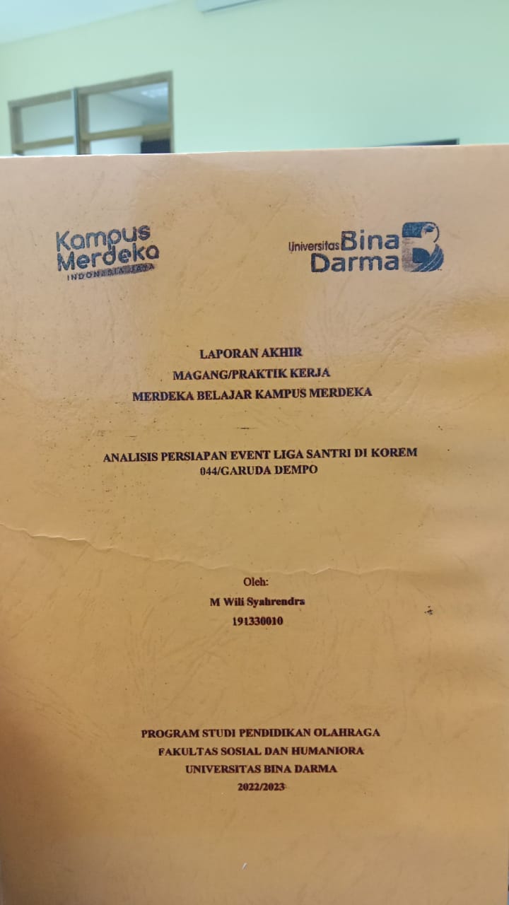 Cover ANALISIS PRSIAPAN EVENT LIGA SANTRI DI KOREM OO4/GARUDA DEMPO / M WILI SYAHRENDRA