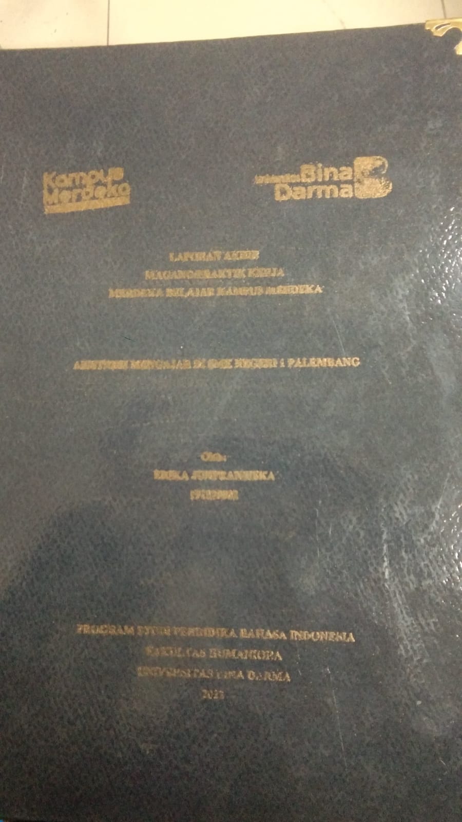 Cover ASISTENSI MENGAJAR DI SMK 1 PALEMBANG / ERIKA JUNFRANSISKA