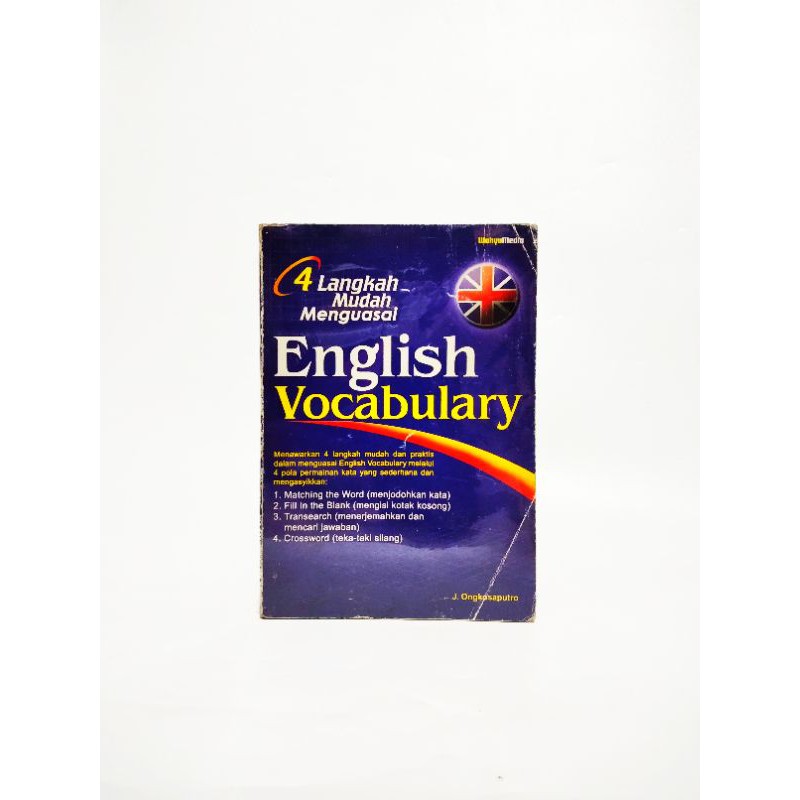Cover 4 Langkah Mudah Menguasai English Vocabulary / J. Ongkosaputro