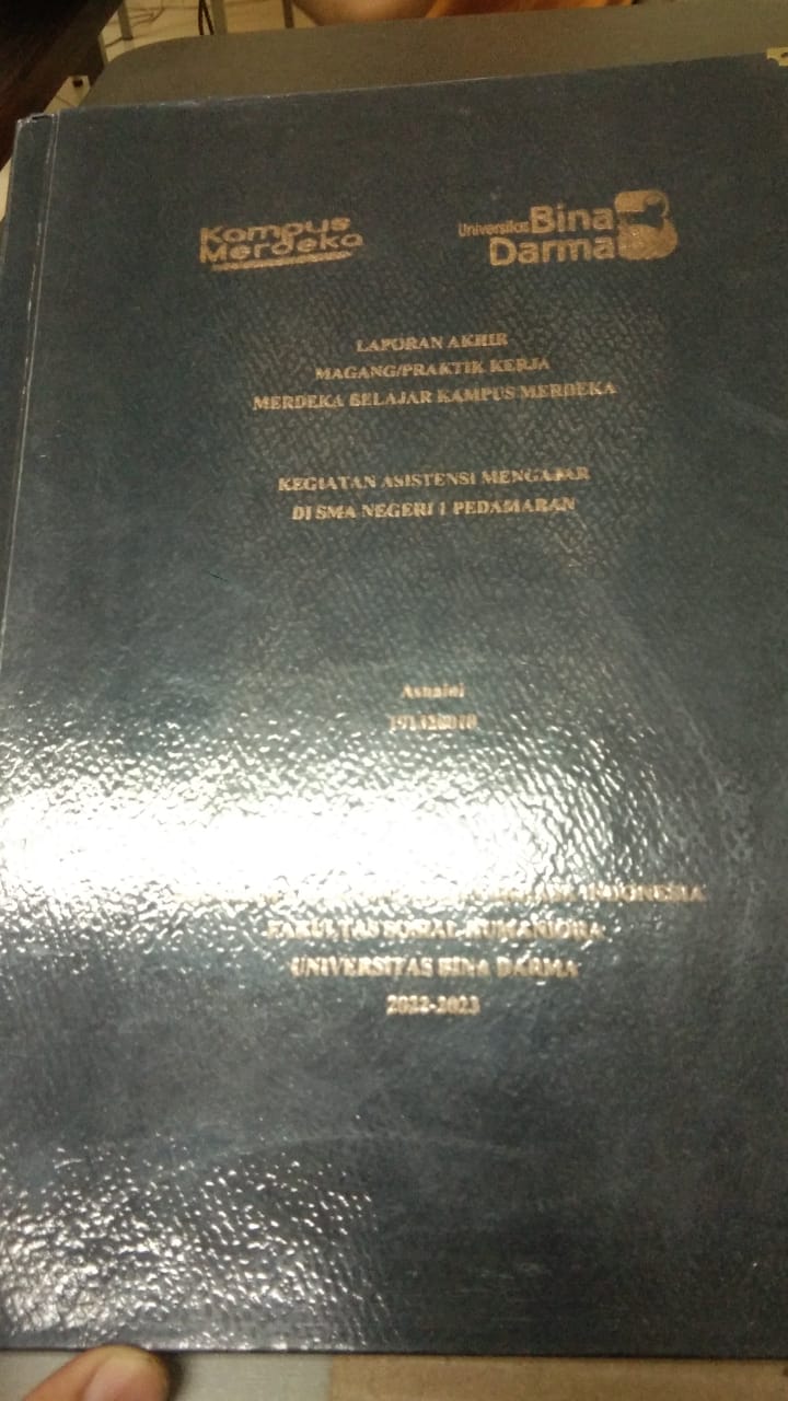 Cover LAPORAN AKHIR MAGANG/PRAKTIK KERJA MBKM KESIATAN ASISTENSI MENGAJAR DI SMA NEGERI 1 PEDAMARAN / ASNAINI