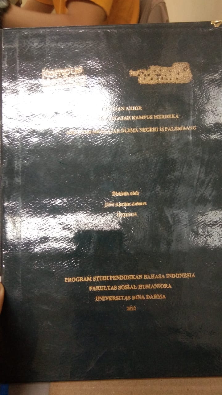 Cover LAPORAN AKHIR MBKM ASISTENSI MENGAJAR DI SMA NEGERI 15 PALEMBANG / DITA APRILIA ZAHARA