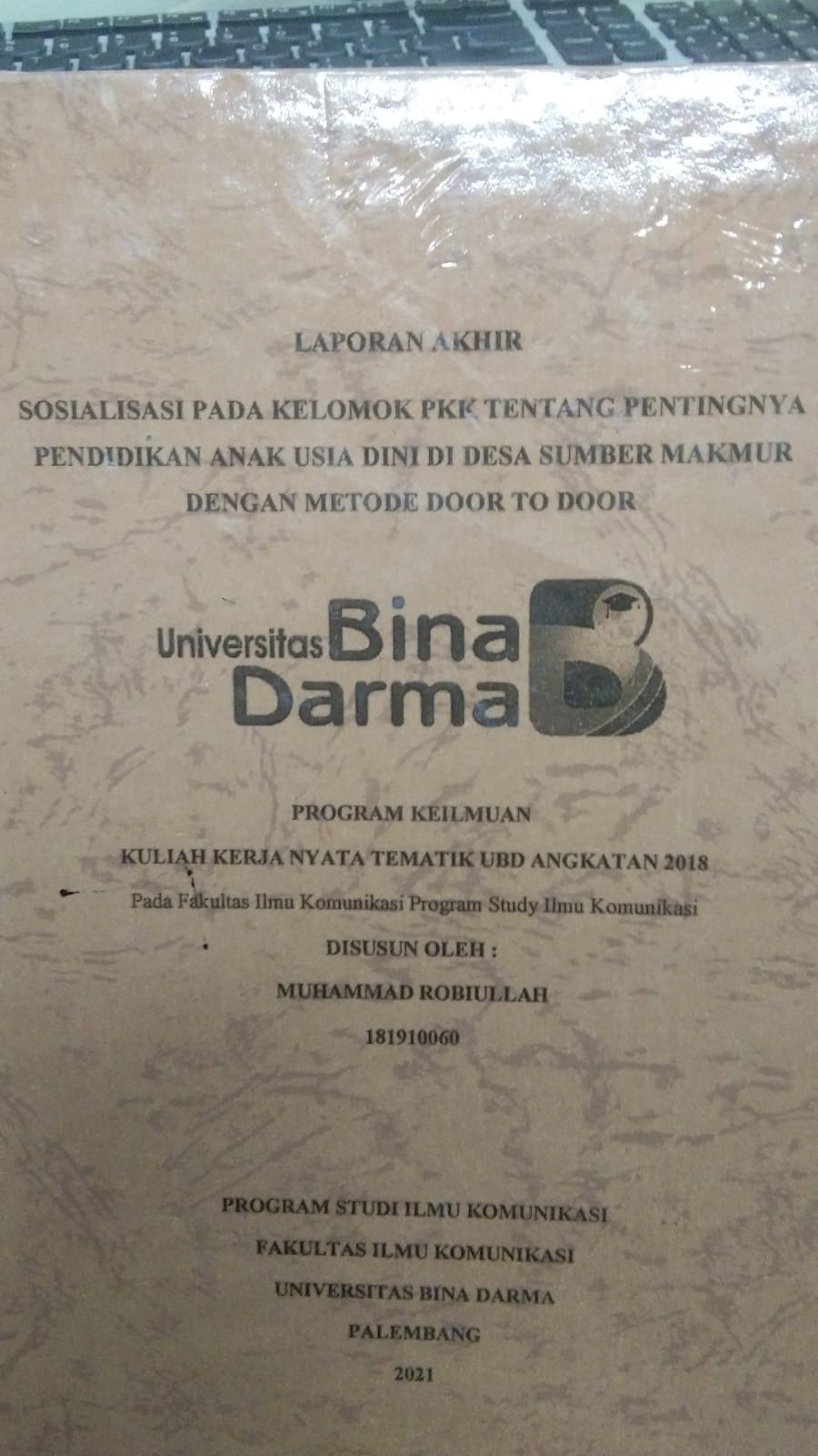 Cover SOSIALISASI PADA KELOMPOK PKK TENTANG PENTINGNYA PENDIDIKAN ANAK USIA DINI DI DESA SUMBER MAKMUR DENGAN METODE DOOR TO DOOR / MUHAMMAD ROBIULLAH