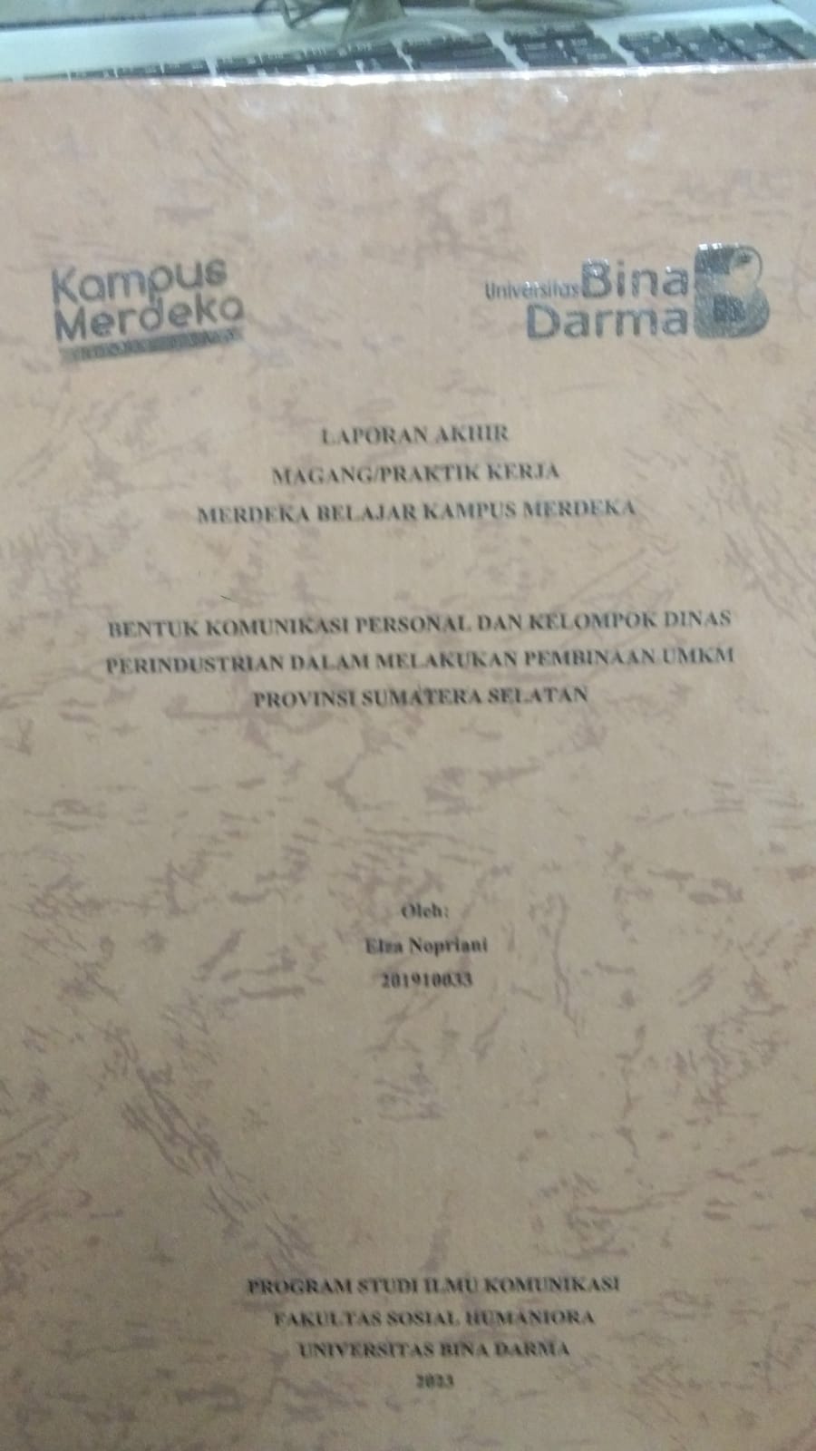 Cover STRAEGI PROMOSI MEDIA SOSIAL YOUTUBE DAN INSTAGRAMPADA KONTEN PODCAST DINAS KEARSIPAN PROVINSI SUMATERA SELATAN / MUHAMMAD PRAJA ANANDA