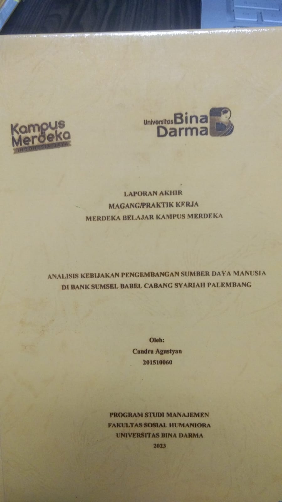 Cover ANALISIS KEBIJAKAN PENGEMBANGAN SUMBER DAYA MANUSIA DI BANK SUMSEL BABEL CABANG SYARIAH PALEMBANG / CANDRA AGUSTYAN