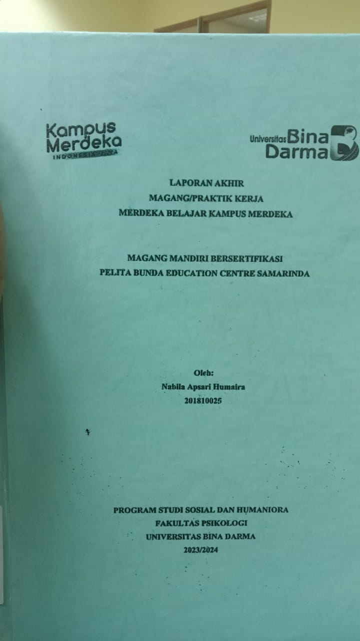 Cover MAGANG MANDIRI BERSERTIFIKASI PELITA BUNDA EDUCATION CENTRE SAMARINDA / NABILA APSARI HUMAIRA