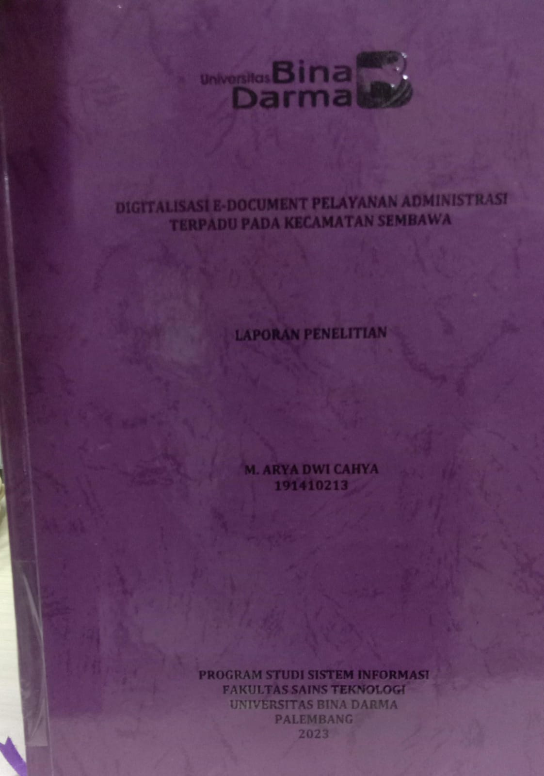 Cover SISTEM INFORMASI BUDAYA DAN WISATA BERBASIS WEBSITE PADA KABUPATEN PENUKAL ABAB LEMATANG ILIR PROVINSI SUMATERA SELATAN / BEMBI PRAMUDYA