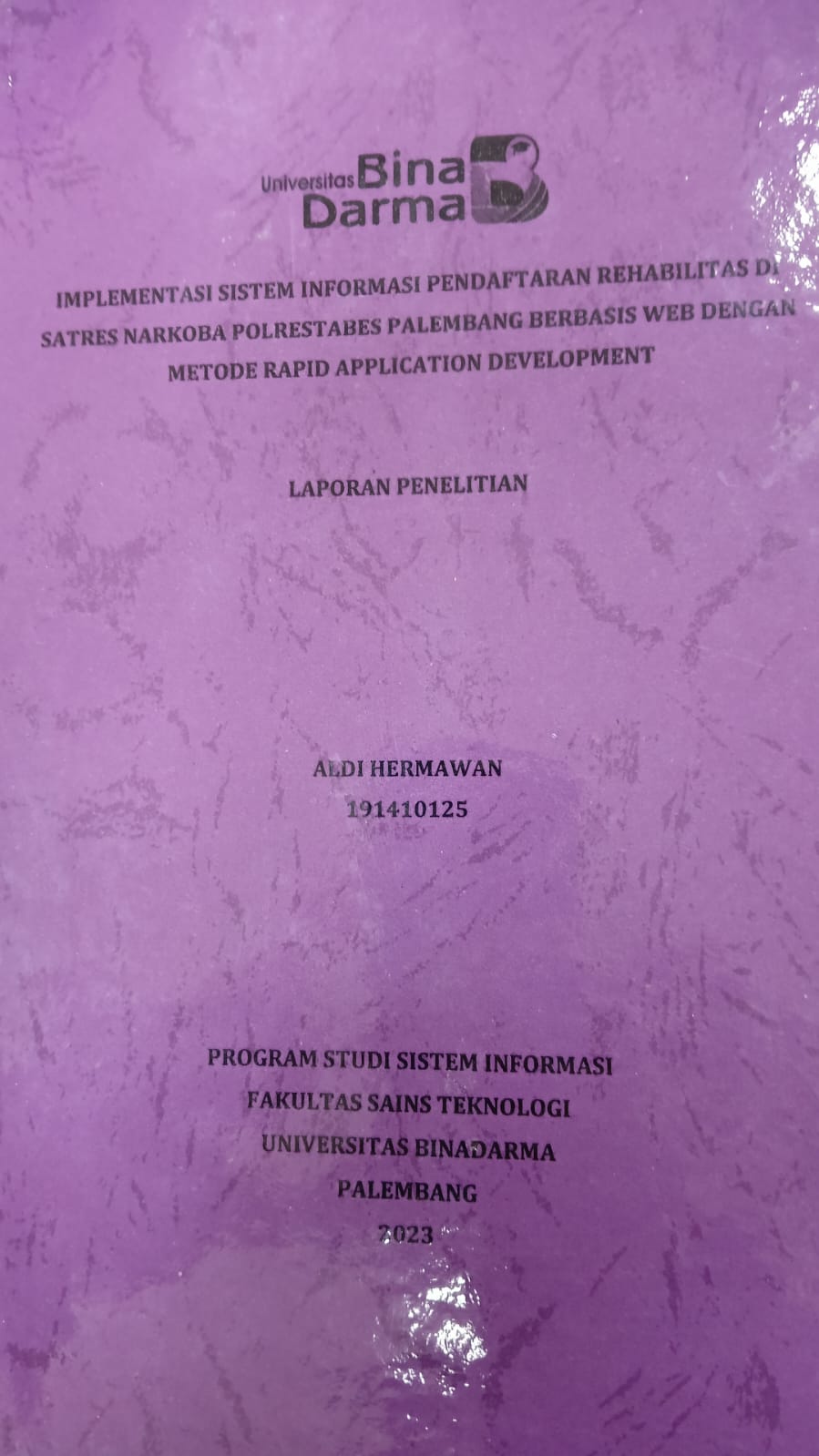 Cover ANALISIS PENGUKURAN KESIAPAN PENGGUNA WEBSITE SIKN DI DINAS KEARSIPAN PROVINSI SUMATERA SELATAN MENGGUNAKAN METODE TRI (STUDI KASUS LEMBAGA KEARSIPAN DAERAH/LKD) / AULIA NURUL RAHMADINI
